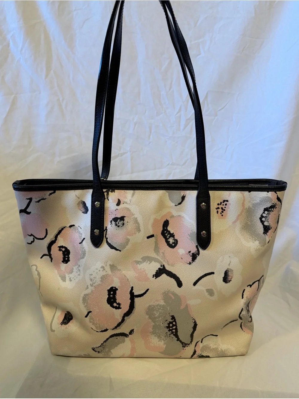 Coach Floral Print City Zip Tote
